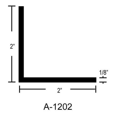 2" x 2" x 1/8" Aluminum Angle - Equal Leg | Eagle Aluminum