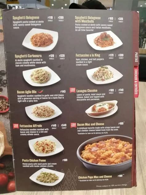 Pizza Hut Menu Philippines (2024) — Philippine Menus