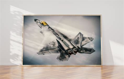 F-22 Raptor Fighter Jet Canvas or Poster Print Aviation Wall Art - Etsy