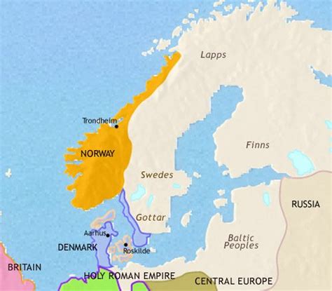 Map of Scandinavia in 979 CE: the Late Viking Age | TimeMaps