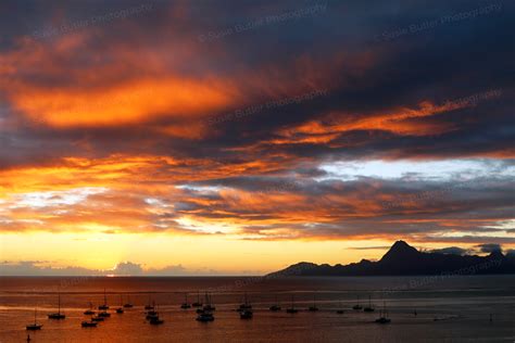 Tahiti Sunset Photo Print - Susie Butler's Portfolio