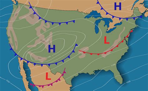 Occluded Front On Weather Map - Map