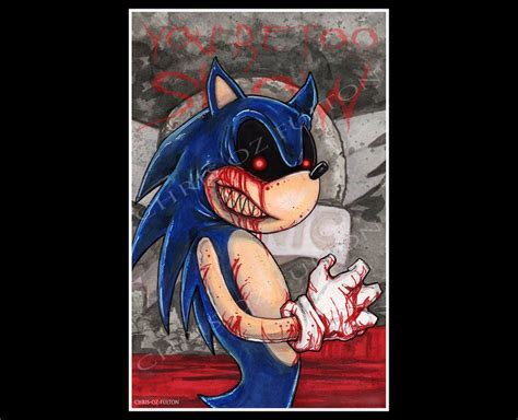 Sonic.exe Creepypasta Poster Print - Etsy