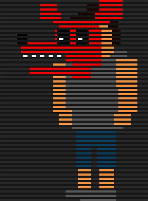 Eight bit michael afton fnaf 4 minigame pixel art