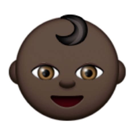 👶🏿 Black Baby Emoji (U+1F476, U+1F3FF)