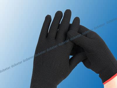 esd gloves black nylon