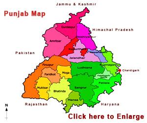 Punjab Province Map