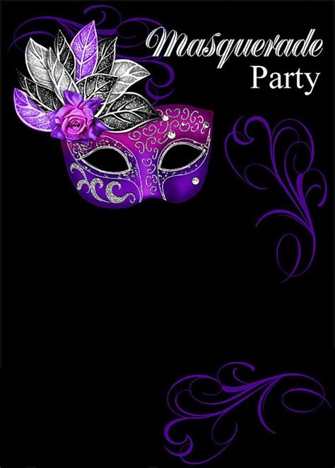 Free Online Masquerade Invitation | Invitations Online | Masquerade party invitations ...