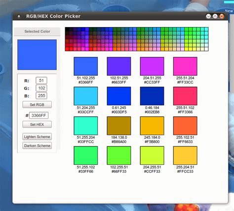 2024 Calendar Anime Color Chart Picker Hex - Thanksgiving 2024 Calendar