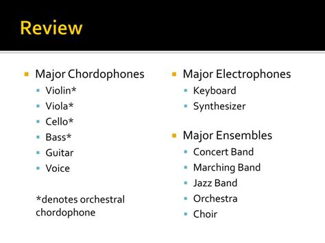 PPT - Instrument Families and Classifications: Chordophones and ...