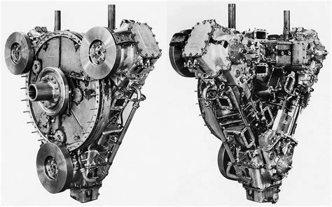 Napier Deltic engine triangular cylinder arrangement - photos - HomemadeTools.net