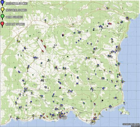 DayZ Standalone Map with Loot Spots and Markers - General Discussion ...