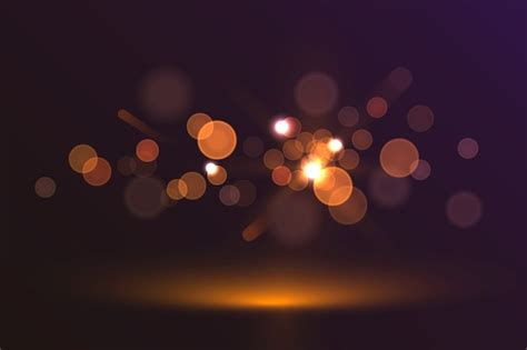 Free Vector | Bokeh lights effect on dark background