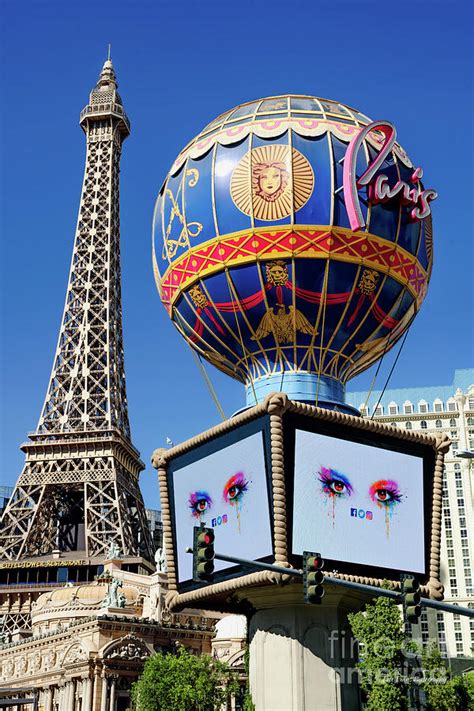 Paris Casino Sign and Eiffel Tower in the Afternoon Photograph by Aloha ...