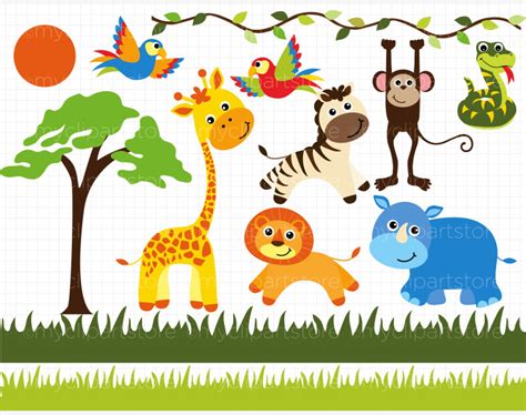 Baby Safari Animals - ClipArt Best