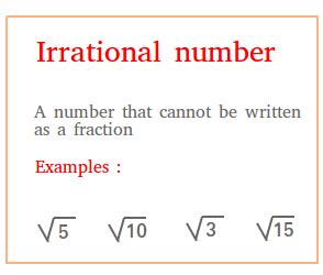 Irrational Numbers - Definition, Examples, and Properties