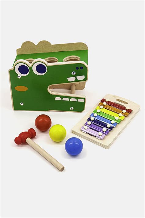 Buy Preschool Fun xylophone hammer set green combo Online | Brands For Less