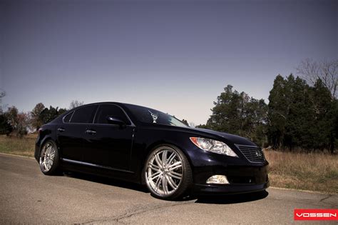 Drop of Luxury: Black Lexus LS460 Enhanced by Vossen — CARiD.com ...