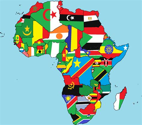 Image - Map of africa with flags.png | TheFutureOfEuropes Wiki | FANDOM powered by Wikia