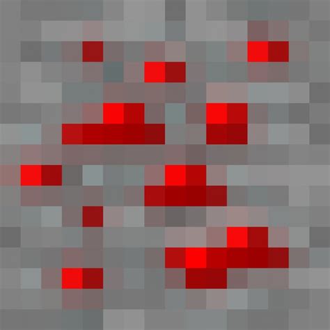 Minecraft Mods Redstone Ore Item - Pixel Art - Coal Transparent PNG