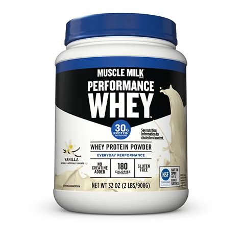 Muscle Milk Performance Whey Protein Powder, Vanilla - Shop Diet & Fitness at H-E-B