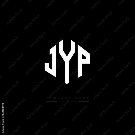 JYP letter logo design with polygon shape. JYP polygon logo monogram. JYP cube logo design. JYP ...