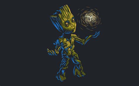 2880x1800 Cute Baby Groot 2020 Macbook Pro Retina Wallpaper, HD Minimalist 4K Wallpapers, Images ...