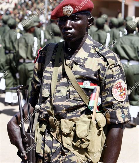 South Sudanese Soldier Marchs During Parade Editorial Stock Photo - Stock Image | Shutterstock