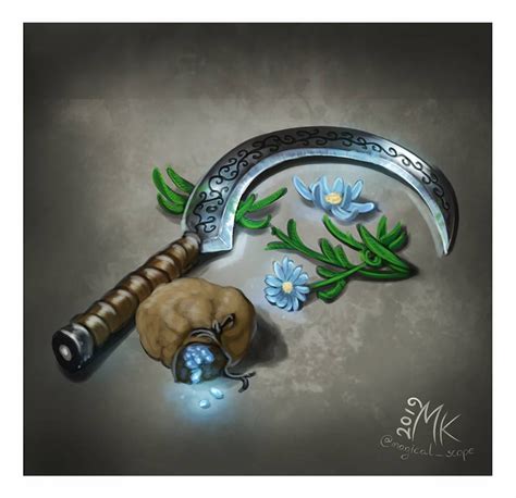 Patreon: November clutters (Druid sickle) by MagicalKaleidoscope on ...