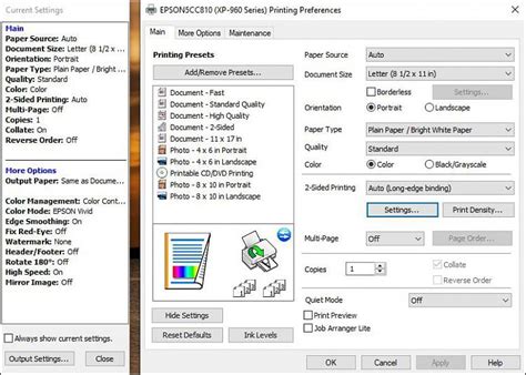 Epson WF-2830 Printer Settings. Solved - Windows 10 Forums