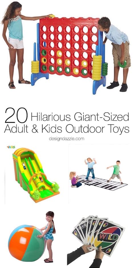 20 Hilarious Giant-Sized Adult & Kids Outdoor Toys - Design Dazzle