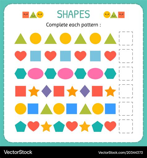 Types Of Shape Patterns - Printable Form, Templates and Letter