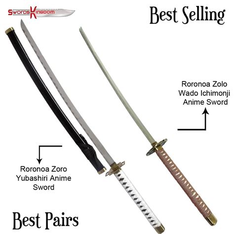 Zoro Yubashiri Sword & Zoro Wado Ichimonji Sword from One Piece - SwordsKingdom UK