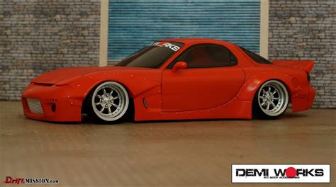 Demi Works RC Body Accessories RX-7 FD3S Rocket Bunny Kit – DriftMission (12)