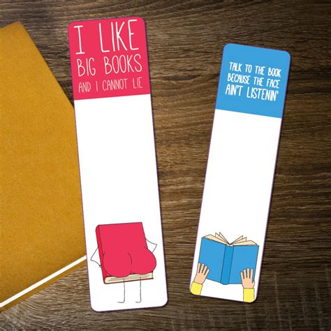 2 Funny Bookmarks DIGITAL / PRINTABLE Bookmarks - Etsy Australia