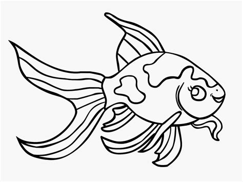 printable goldfish coloring page - Clip Art Library