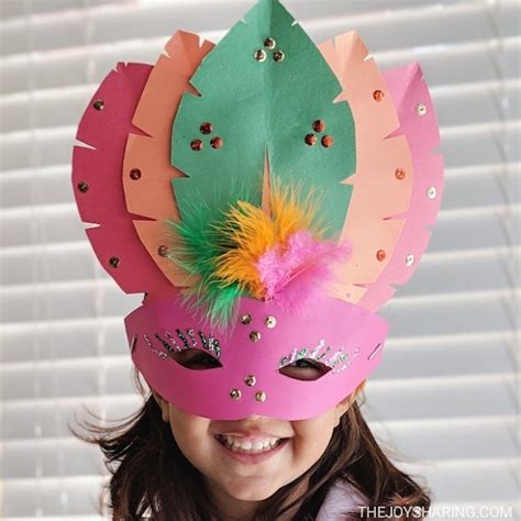 DIY Paper Mask Craft for Kids - The Joy of Sharing