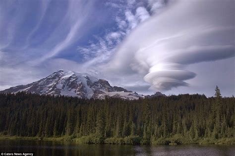 Amazing Lens Shaped Cloud Formation - Lenticular Clouds - Unbelievable Info