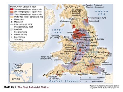 The First Industrial Revolution Map - Bing Images | Map, Industrial ...