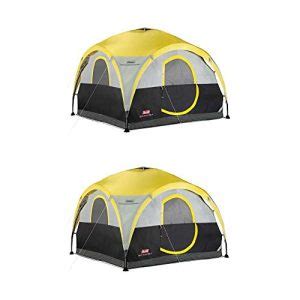 Coleman 4 Person Camping Dome Shelter Tent with Canopy - OutdoorFull.com