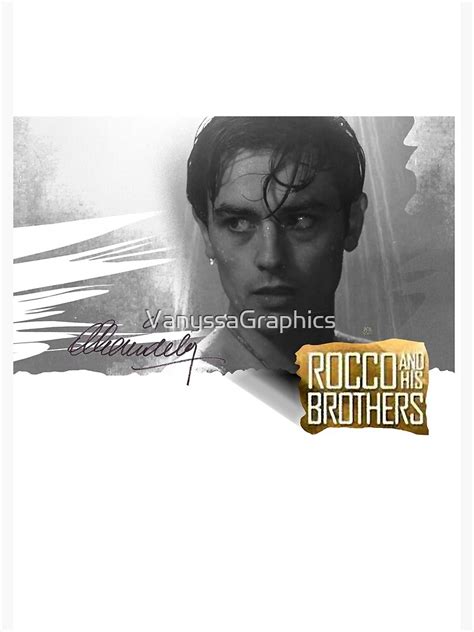 "Alain Delon in Rocco and His Brothers, With His Signature (By ACCI)" Spiral Notebook for Sale ...