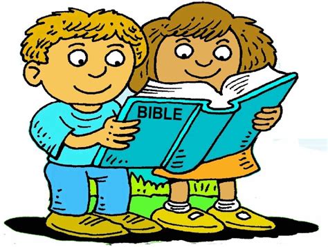 Reading Bible Kids Clipart - ClipArt Best