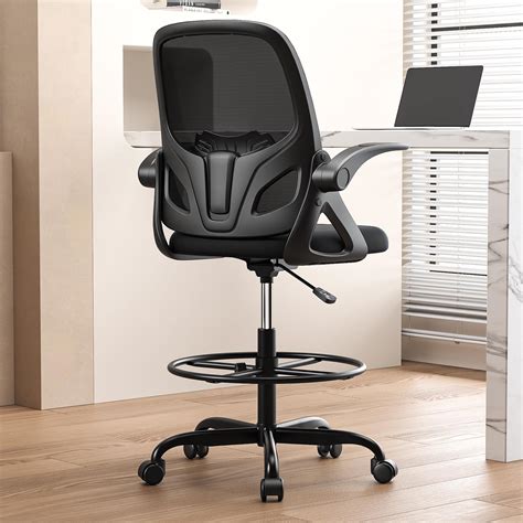 Kensaker Drafting Chair Tall Office Chair for Standing Desk, Adjustable ...