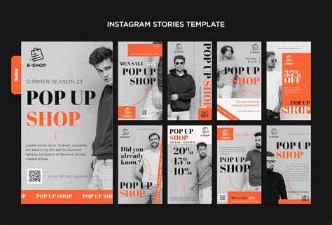 Free PSD | Pop up shop template design