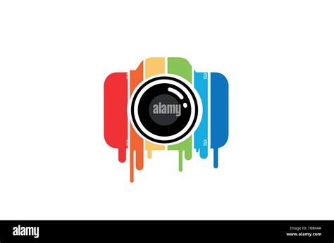 Creative Colorful Camera Logo Design Symbol Vector Illustration Stock ...