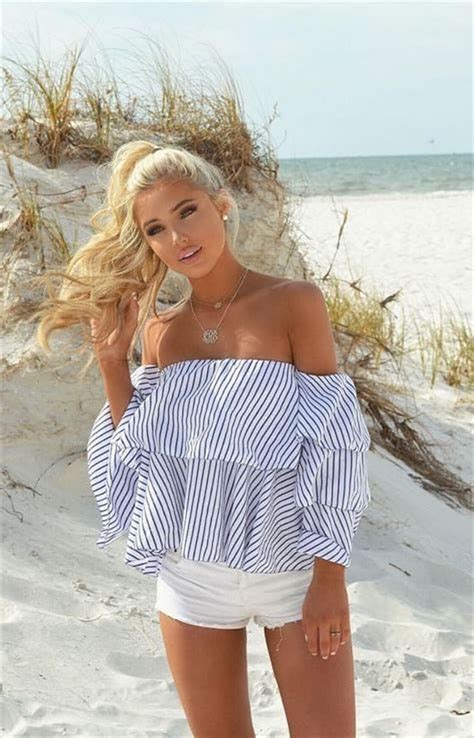 25 Chic Spring-Summer Vacation Outfit Ideas with Beach Style - Artbrid - in 2020 | Preppy beach ...