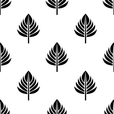 Palm leaves seamless pattern. Vector Illustration 22819232 Vector Art ...