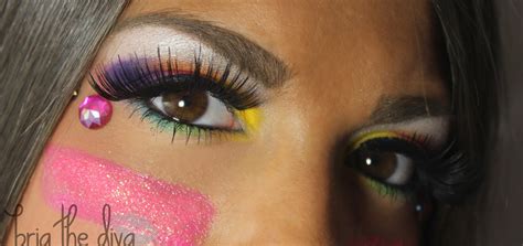 Bria the Diva: Neon Party Makeup!