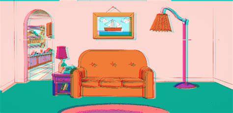 Simpsons Living Room Background GIF | GIFDB.com