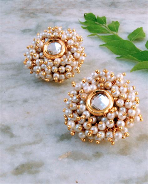 Garden of Pearl Earrings by Abhika Creations | The Secret Label